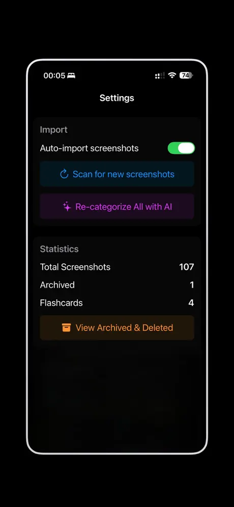 ScreenVault 截图管理应用截图