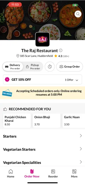 The Raj Restaurant screenshot 2