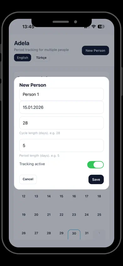 Adela-Group Period Tracking screenshot 5