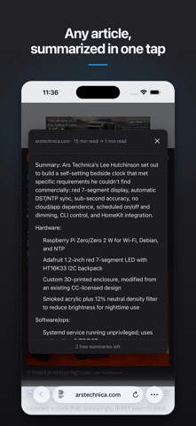 SumSpot: AI Article Summaries Screenshot 1 of 6