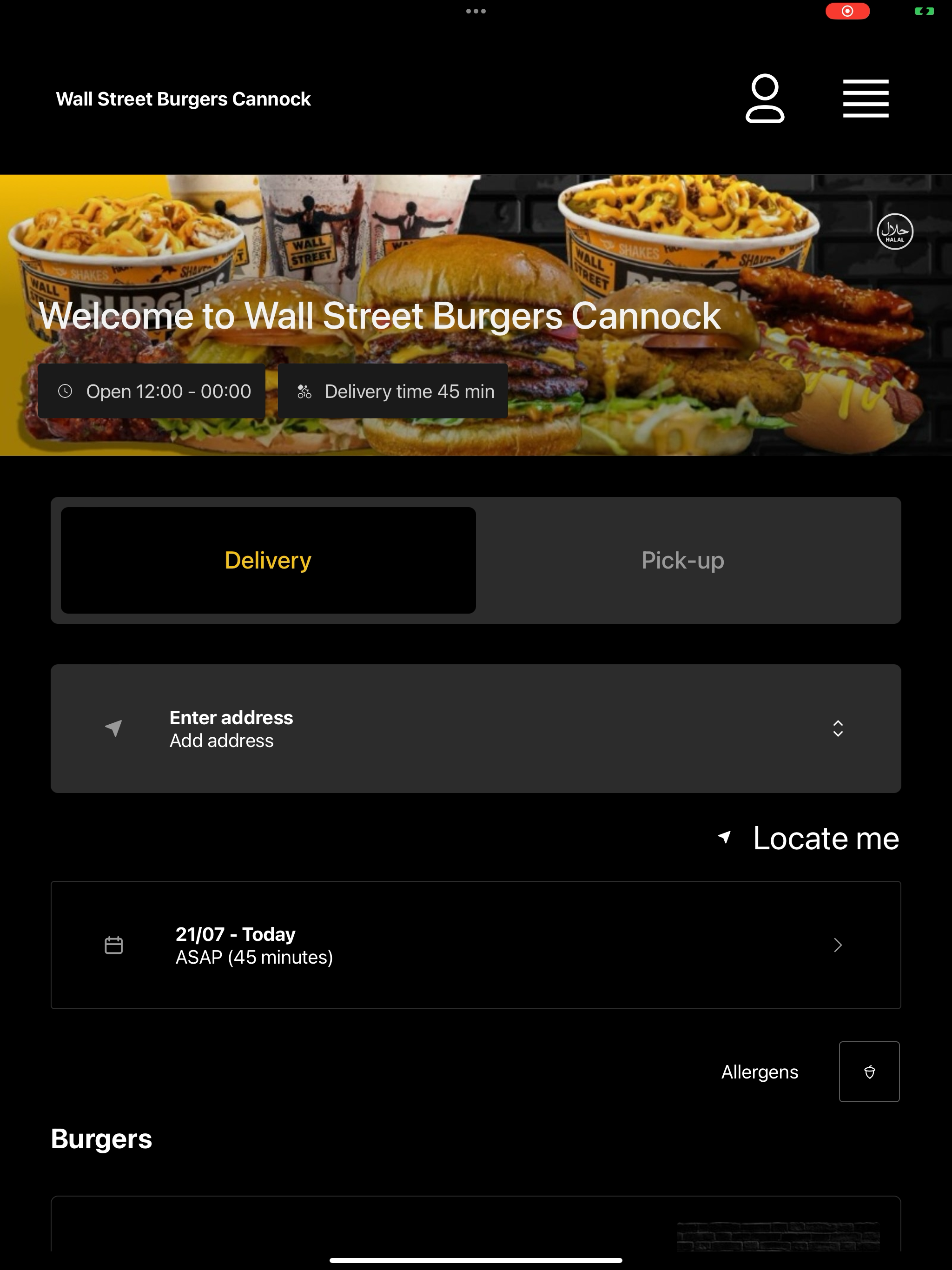 Wall Street Burger Cannock screenshot 9