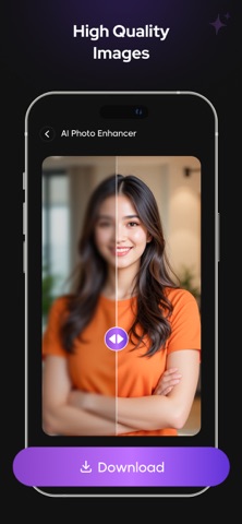 PixSharp - AI Photo Enhancer iPhone screenshot