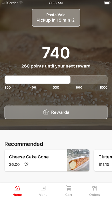Pasta Volo To Go iPhone screenshot 1 - Food & Drink app