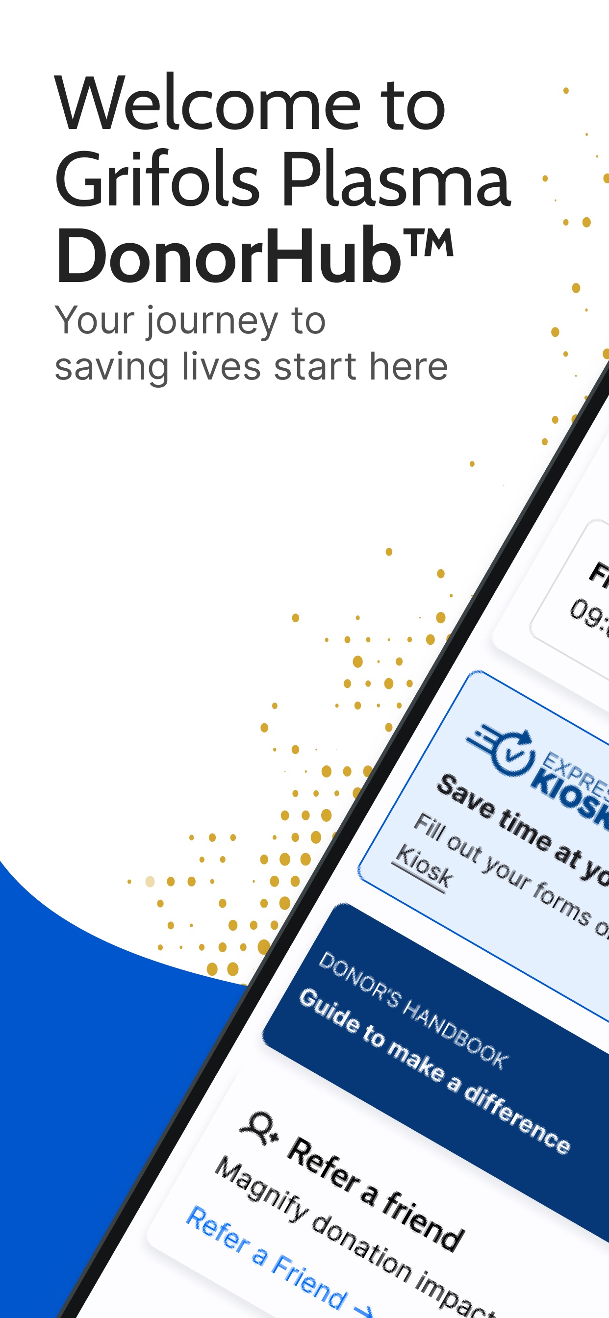Grifols Plasma Donor Hub screenshot 1