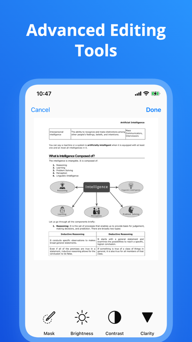 Scanning App with Scan to PDF Screenshot