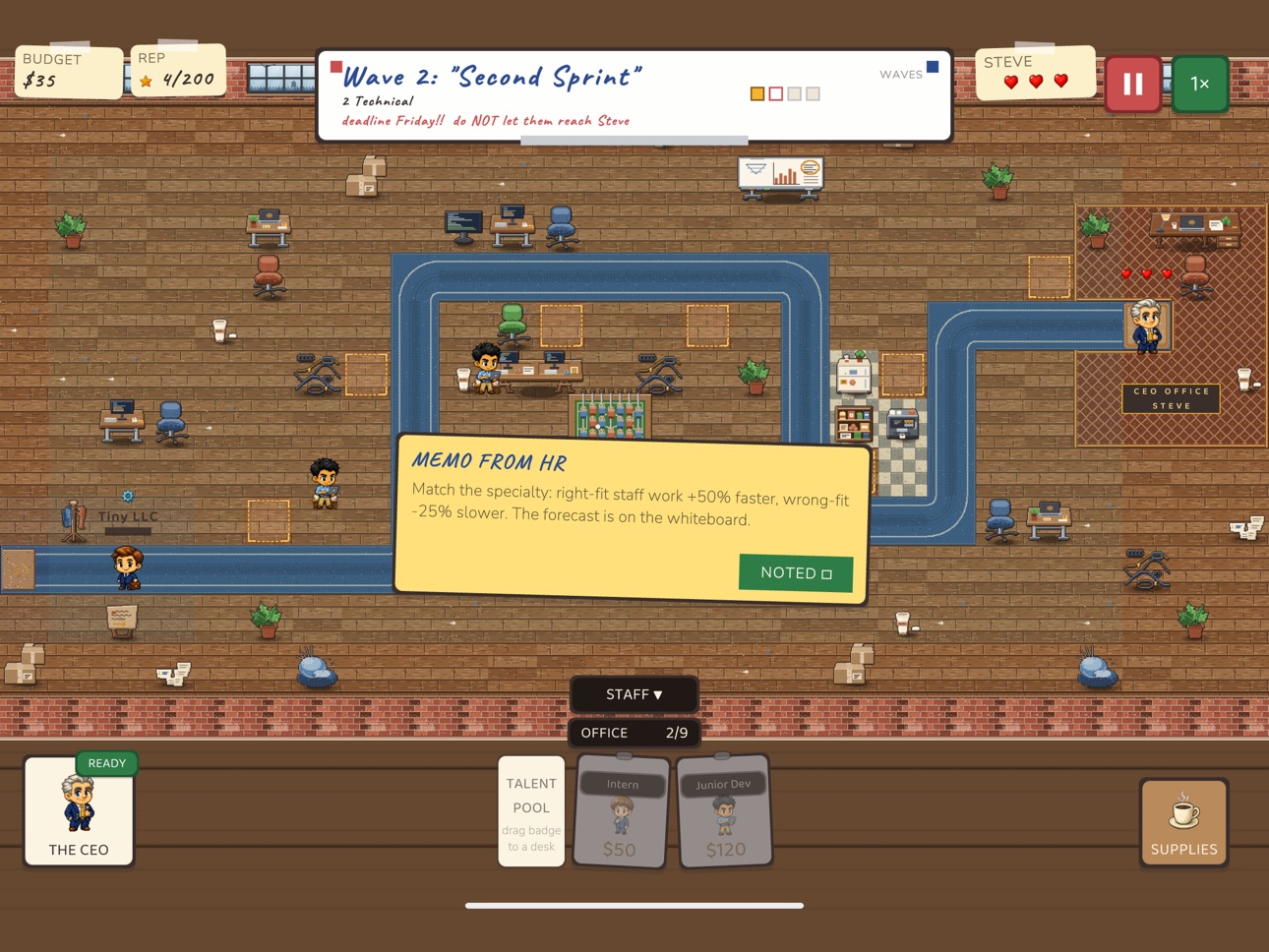 Screenshot 9 of Office Defense - Save the CEO!