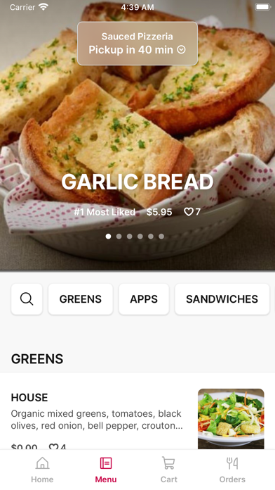 Sauced Pizzeria Screenshot
