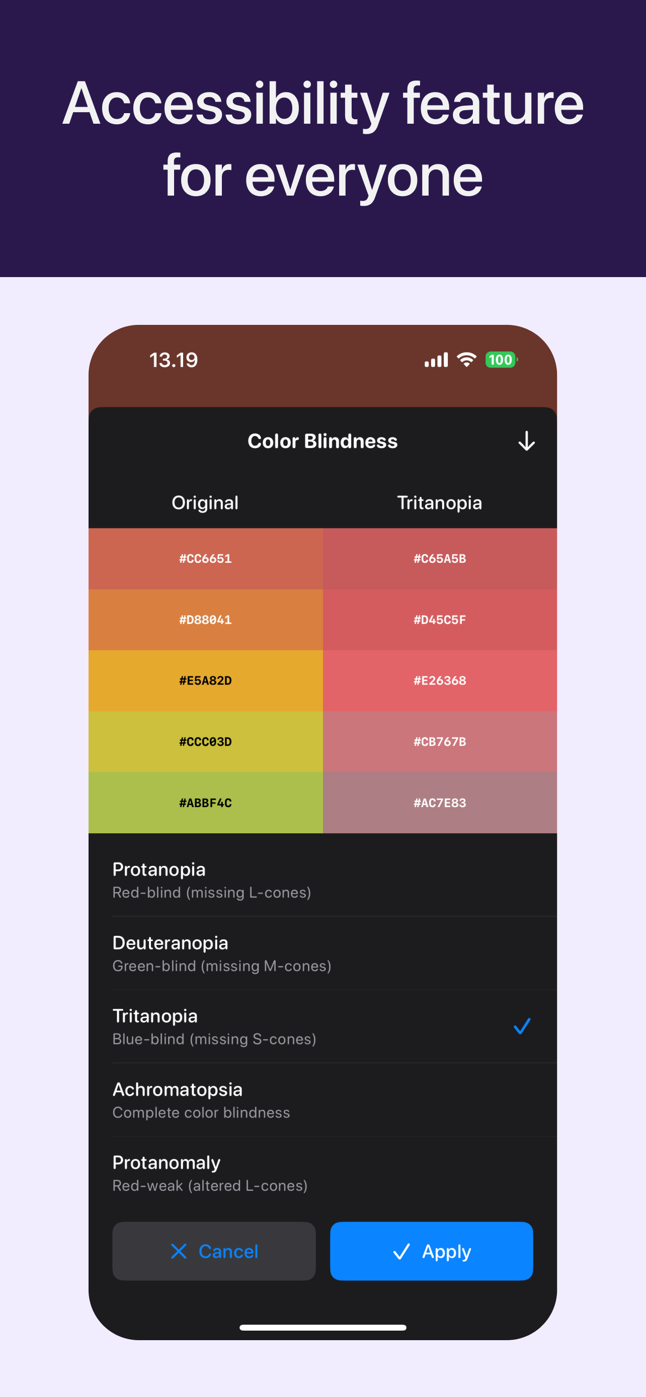 Camcolor Identifier