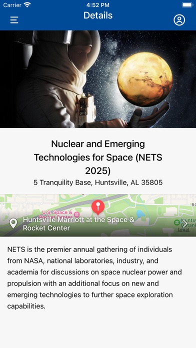 ANS Conferences Screenshot