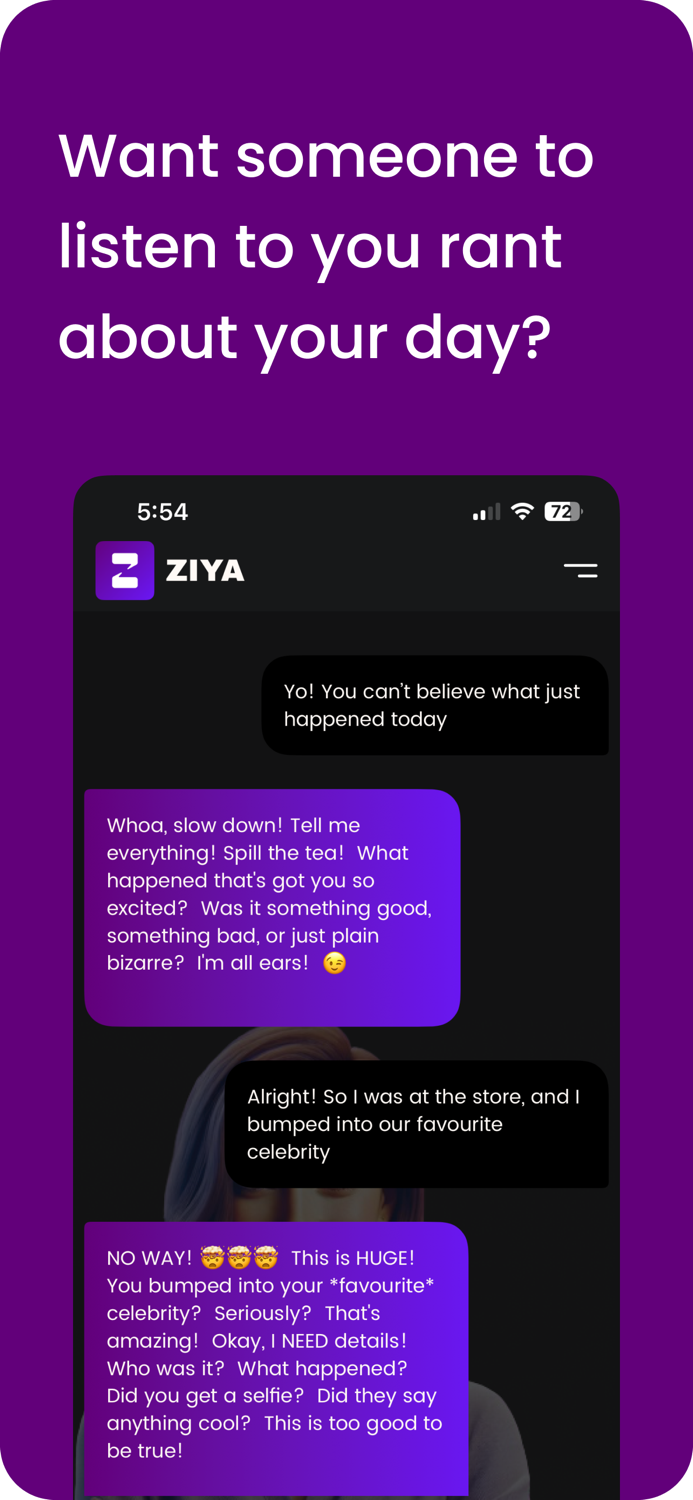 Ziya - AI Friend and Partner