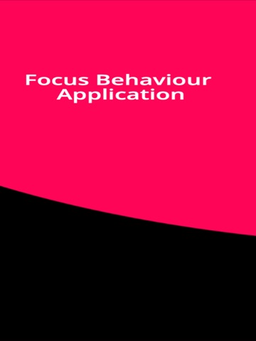 Focus Behaviour iPad screenshot