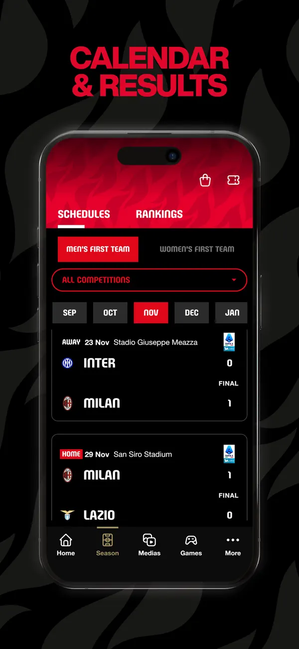 Screenshot #3 pour AC Milan Official App