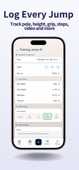 VAULT: Pole Vault Tracker Screenshot 2 of 6