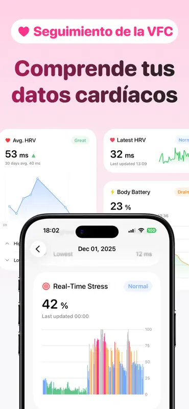 Welldo: HRV Tracker para Watch screenshot 4 of 9