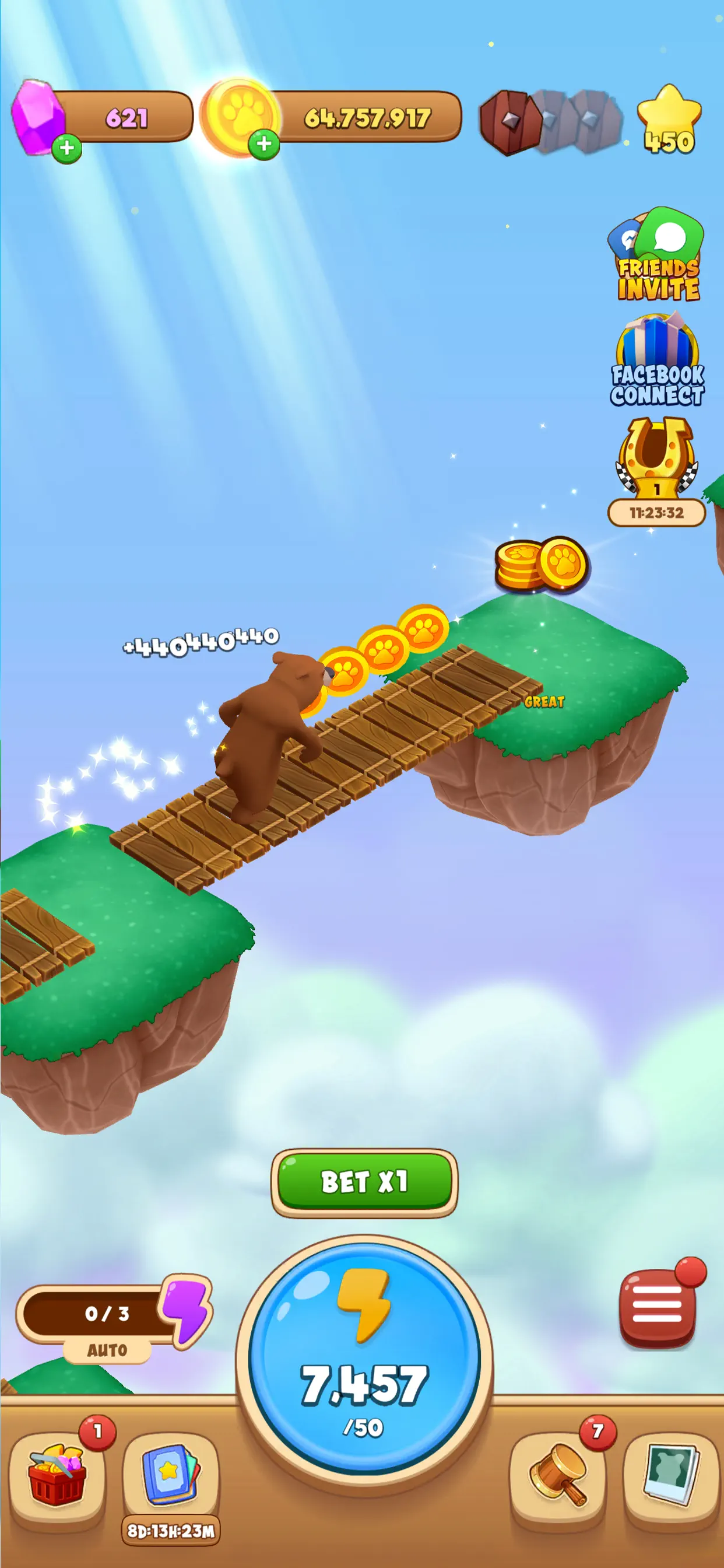 Animals & Coins Adventure Game screenshot 2