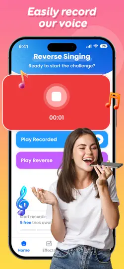 Capture d'écran de Voice Reverse - Audio Editor sur iPhone 2