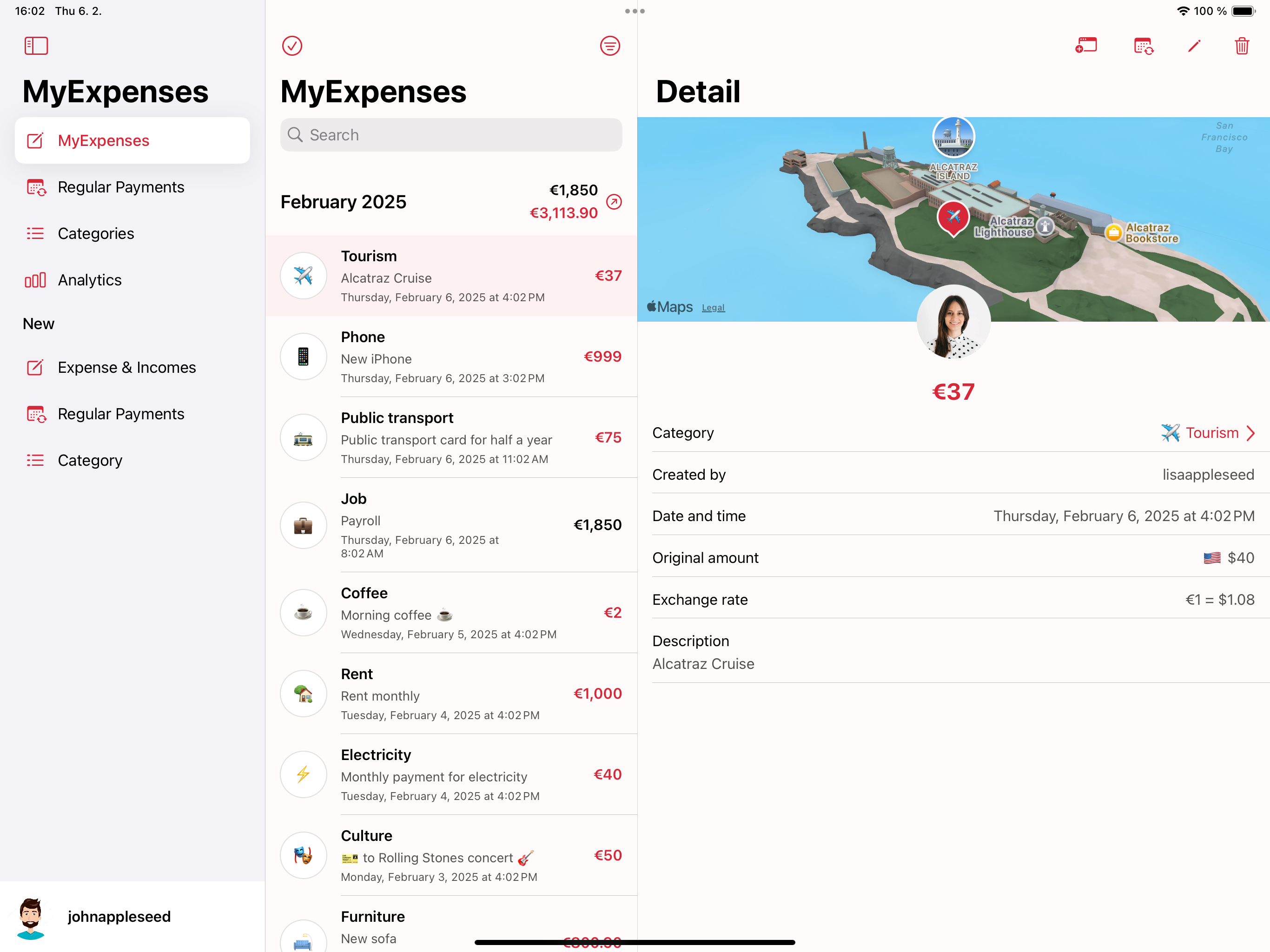 MyExpenses app