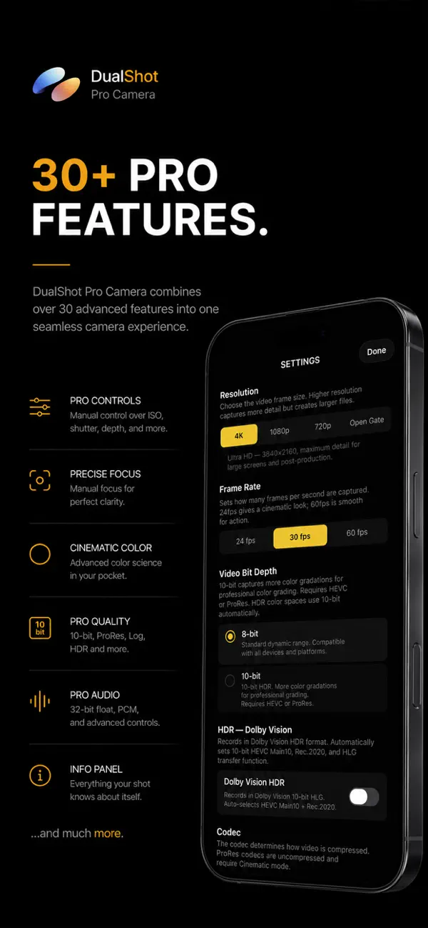 Screenshot #3 pour DualShot Pro Camera