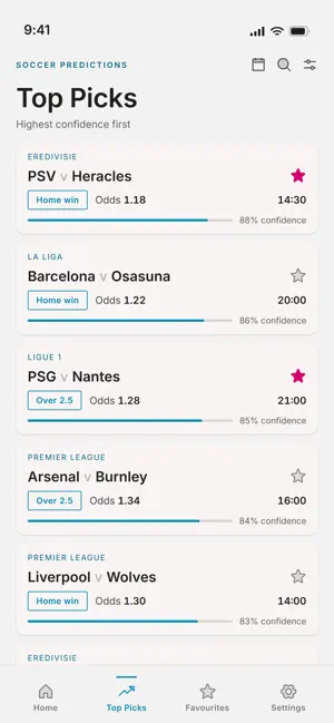 Soccer Predictions App screenshot 2