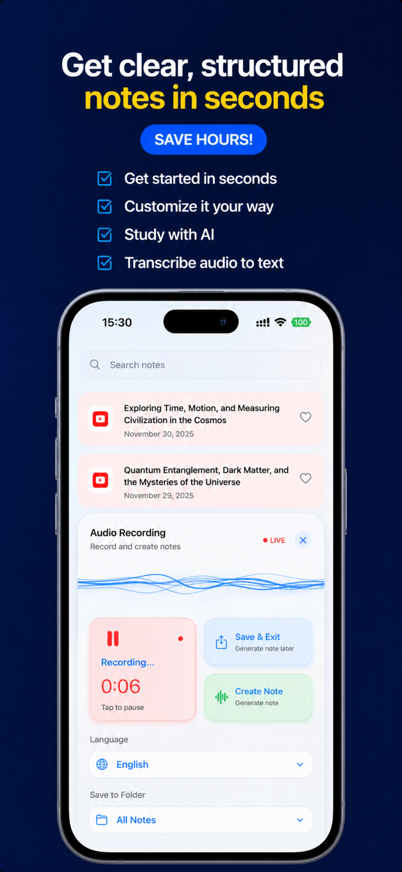 AI Note Taker: SwiftNote