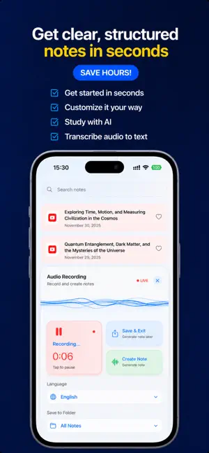 AI Note Taker: SwiftNote screenshot 4