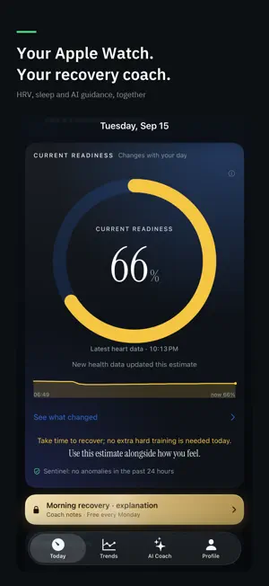 Polso: HRV & AI Recovery Coach screenshot 1