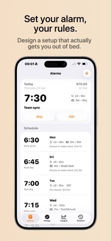 Snoozed: Wake up or pay up screenshot