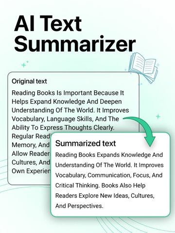 Text Summarizer iPad screenshot