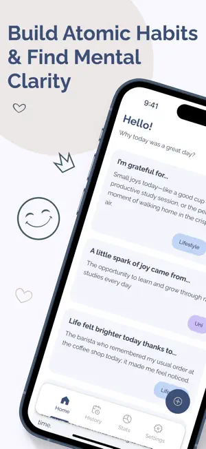 GratefulMe: Daily Journal, CBT screenshot 1