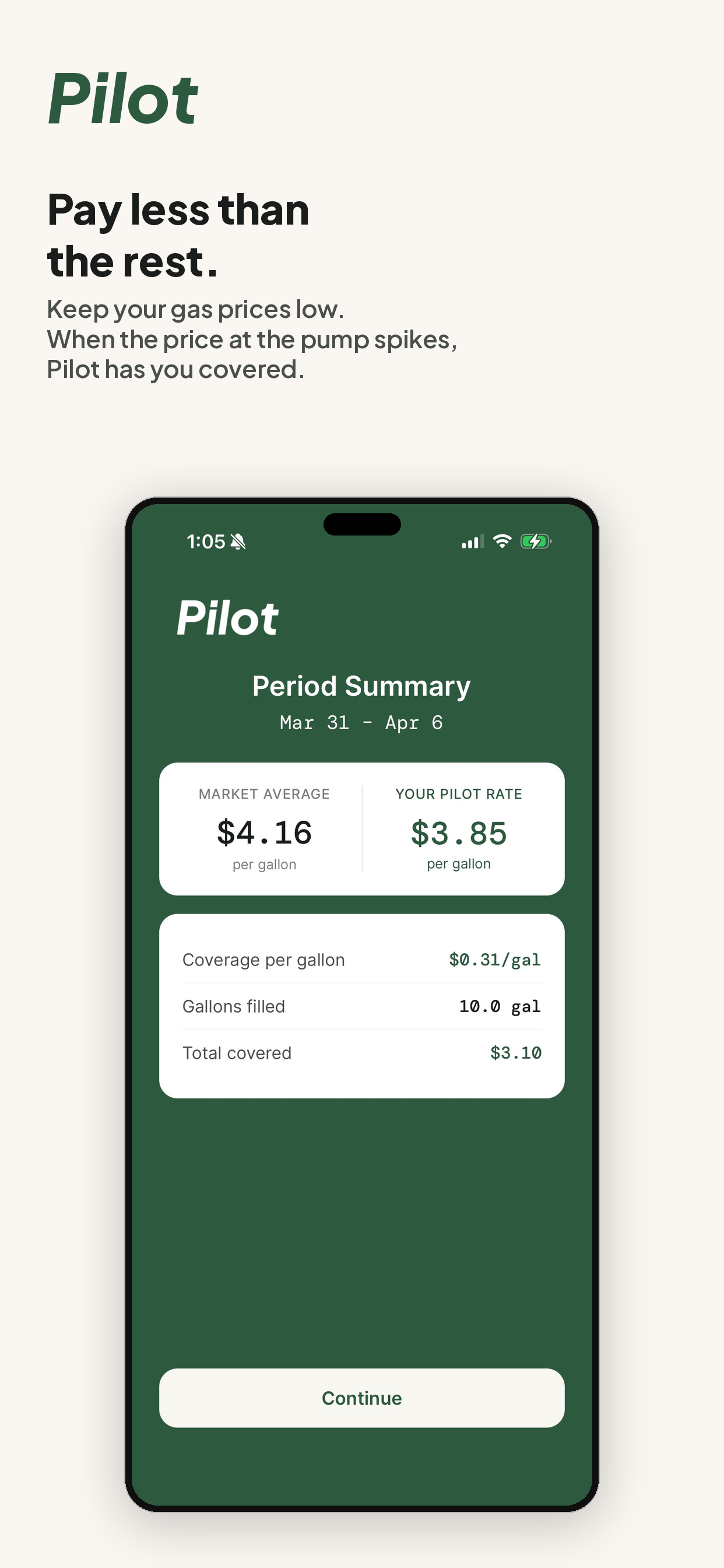 Pilot - Gas Price Protection screenshot 2