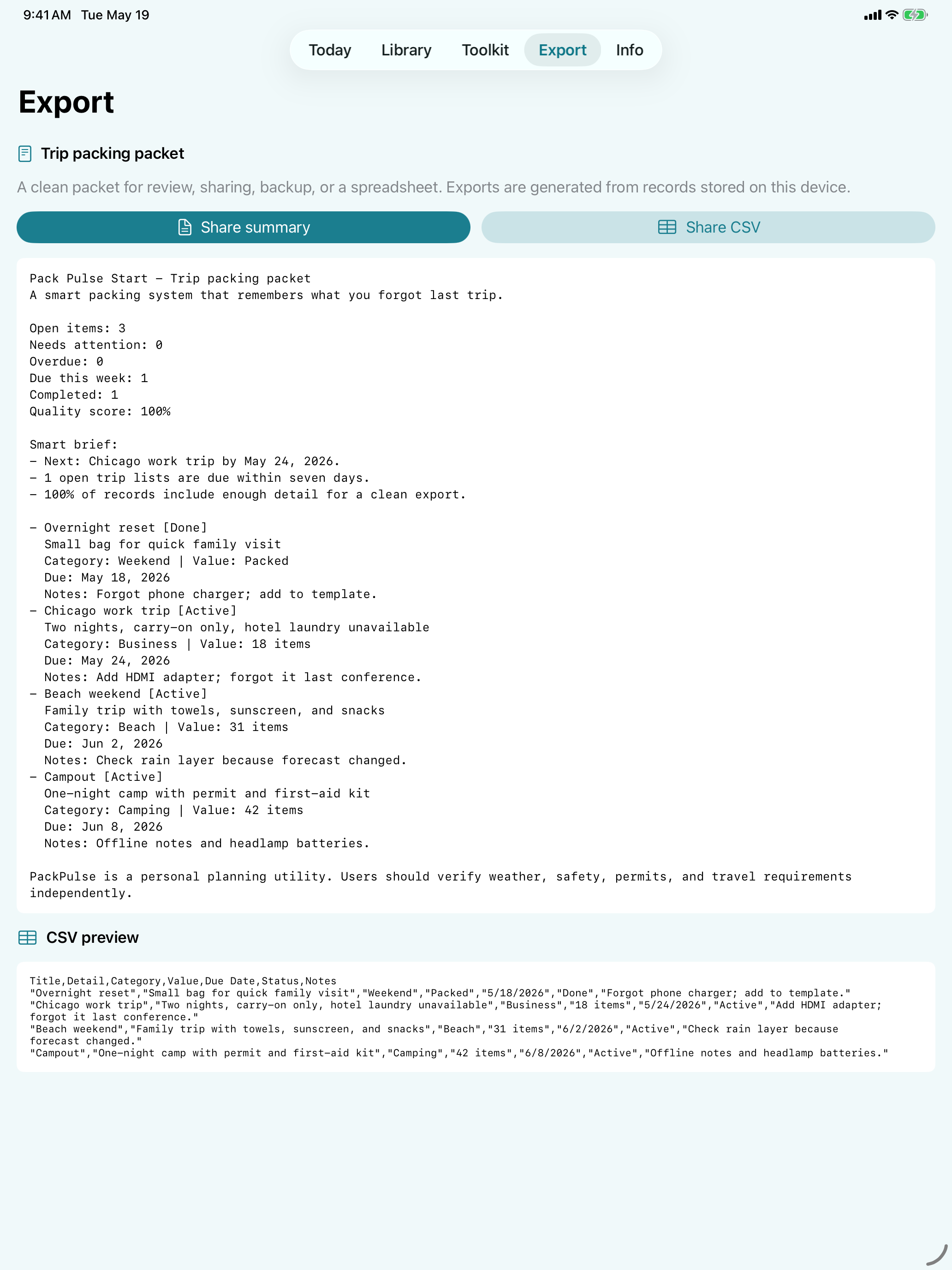 Pack Pulse Start iPad screenshot 5 of 5
