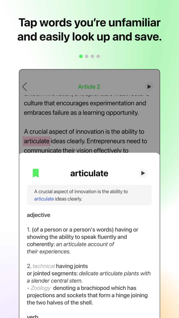 Read More English Word-light