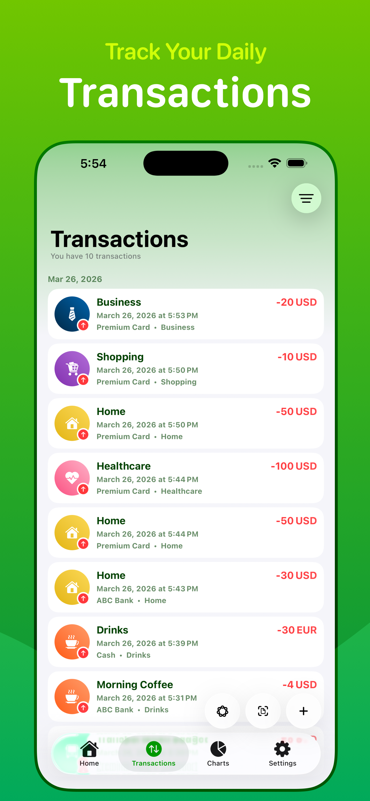 Walletry: Expense Tracker