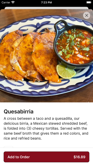 Mi Casa Mexican Restaurant iPhone screenshot 3 - Food & Drink app