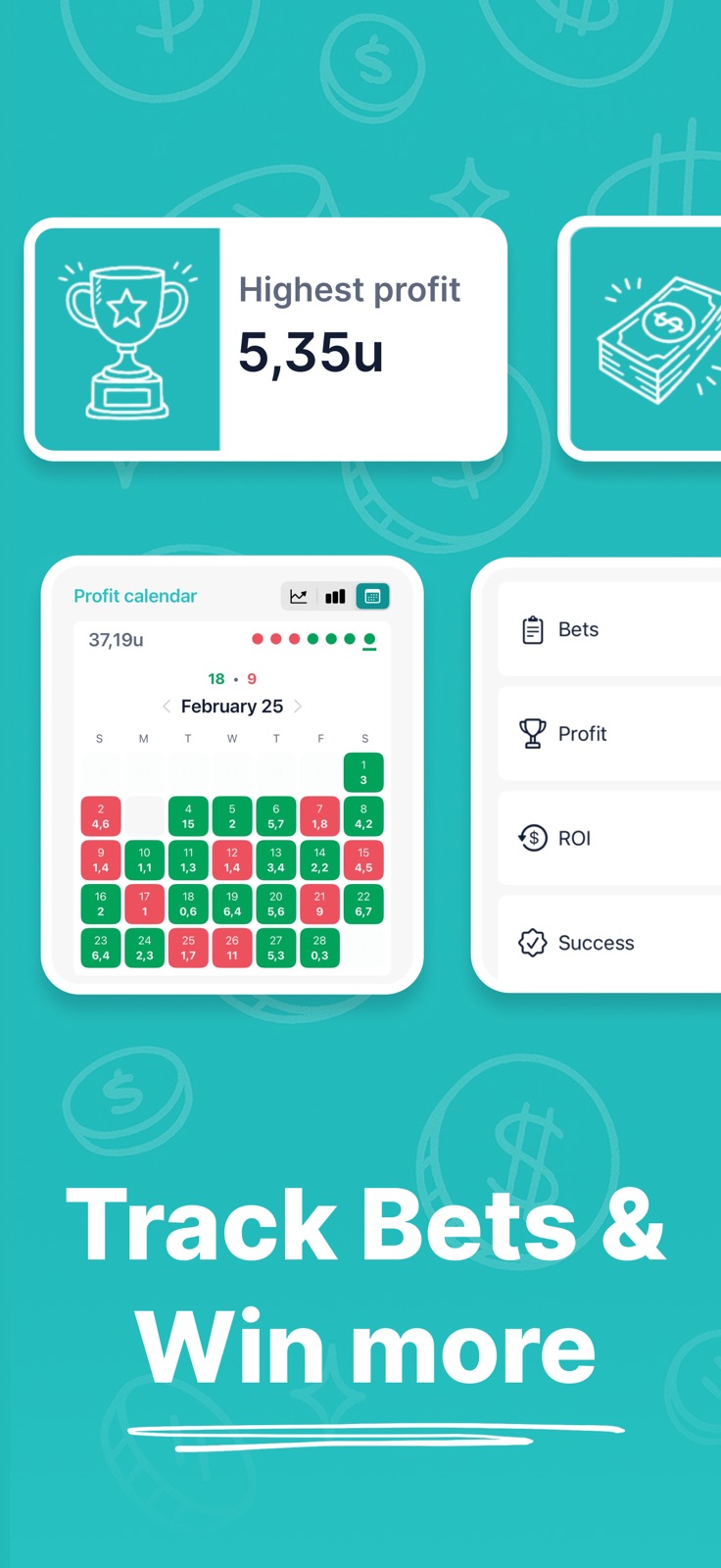 Bet Journal: Track your bets iphone screenshot 1