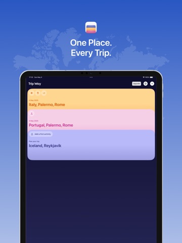 Travel Planner – Trip Way iPad screenshot