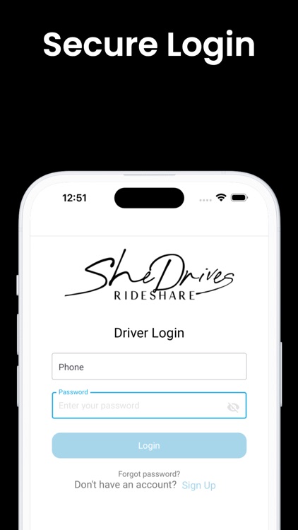 SheDrives Rideshare Driver App