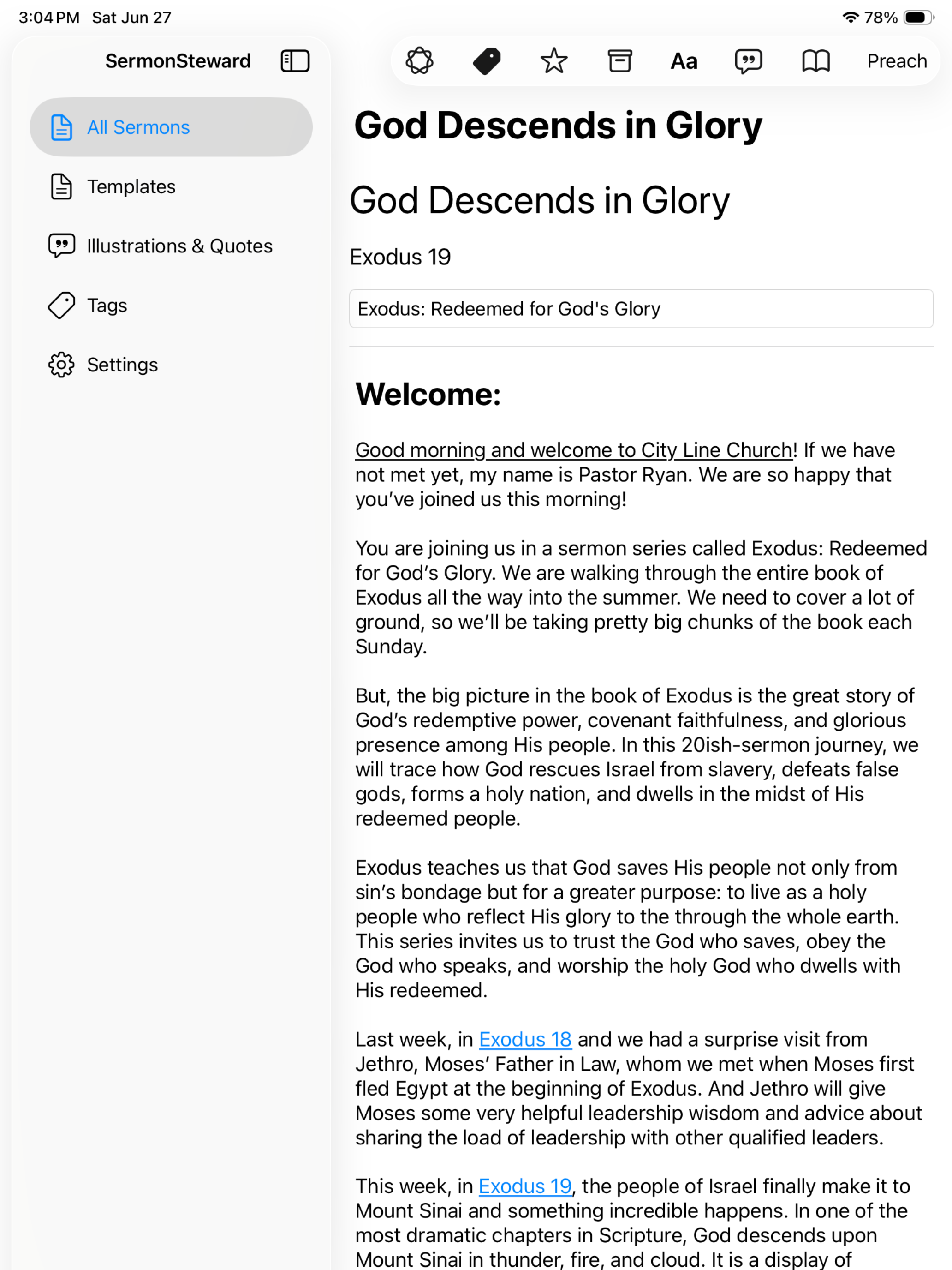 SermonSteward screenshot 6