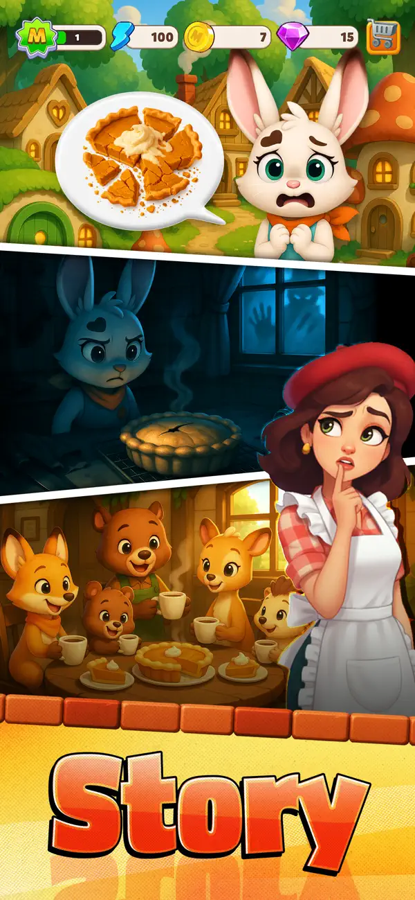 #3. Fluffy Town : Merge & Cook (iOS) 由: PLAYHARD
