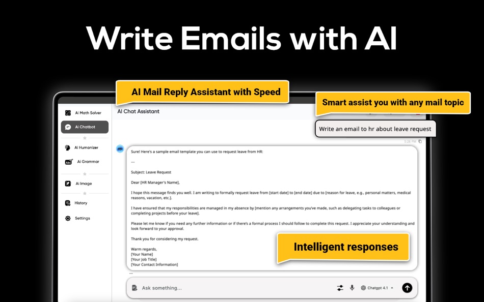 #5. AI Chatbot: Open to Chat, Talk (macOS) Podle: Syed Waqas Arshad