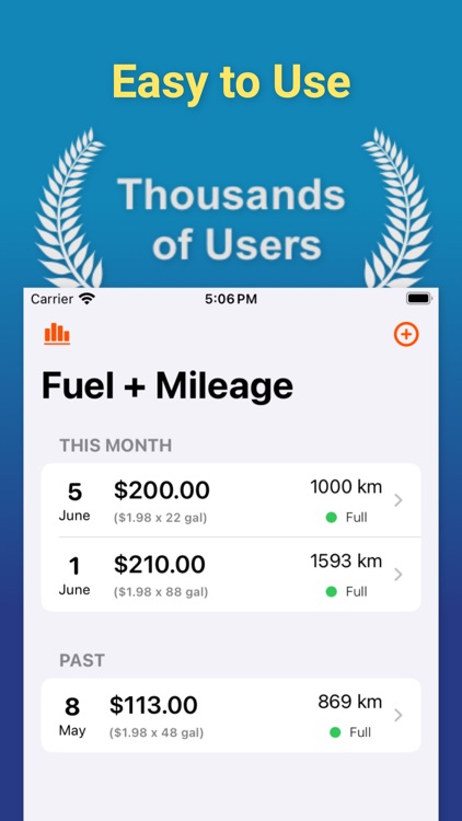 Mileage + Fuel Tracker