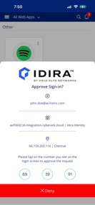 Idira Identity screenshot
