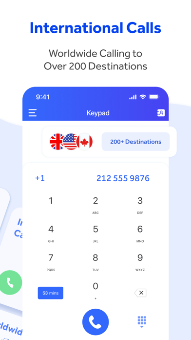 WePhone: 2nd Phone &WiFi Calls Screenshot