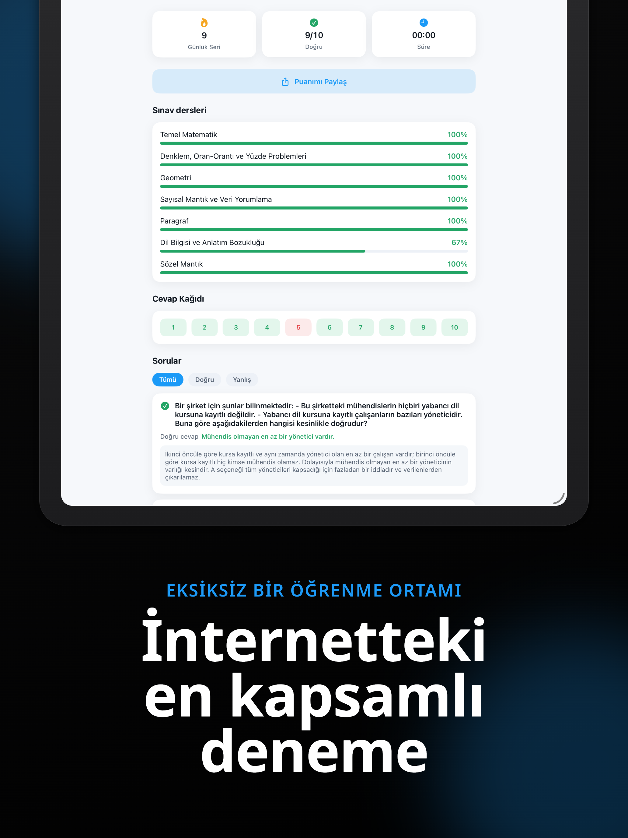 ALES Prep: Turkey Grad Test screenshot 9