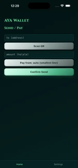 AYA Wallet screenshot 3