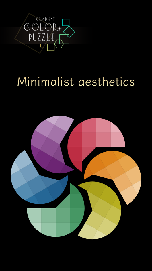 #3. Gradient Color Puzzle (iOS) Podle: mei lien lin