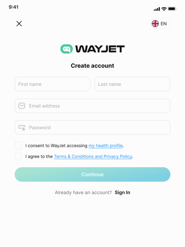WayJet app screenshot 3