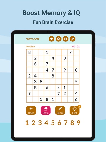 Sudoku Master : Brain Games iPad screenshot