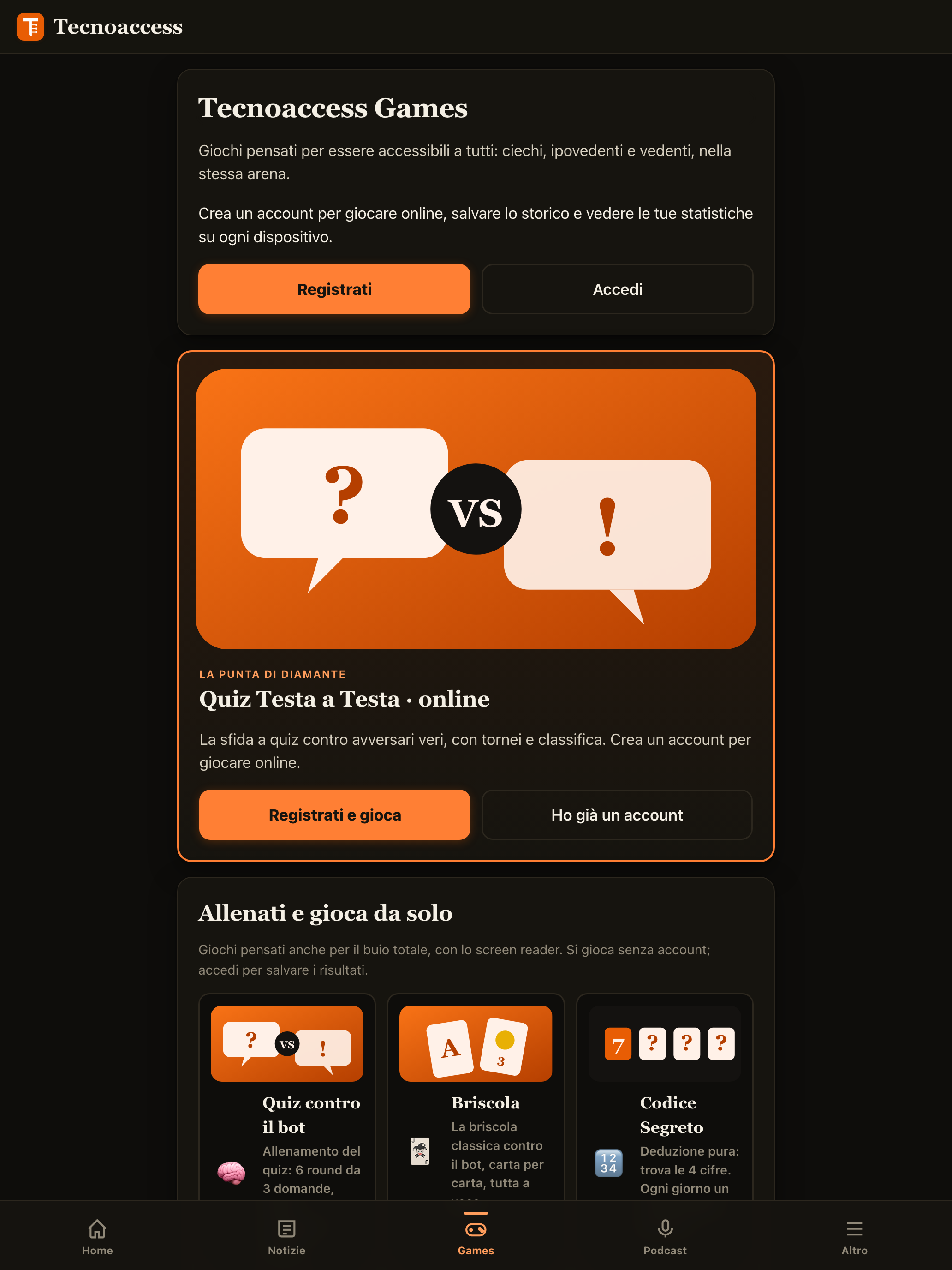 Tecnoaccess: notizie e giochi screenshot 7