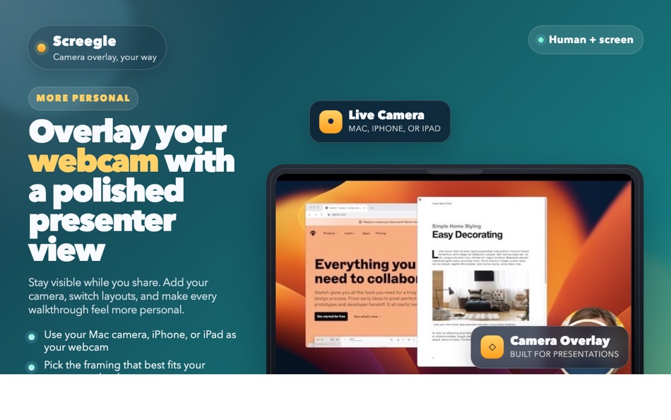 #3. Screegle Clean Screen Sharing (macOS) Przez: AppBlit LLC